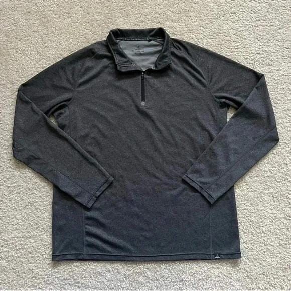 Prana Breathe 1/4 Zip Pullover Shirt Men Size XL Gray Light Weight Style 124977 - Picture 1 of 15
